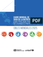 Cadre mondiale de suivi de la Nutrition Guide pratique pour le suivi des avancées cibles mondiales 2025 de l'AMS