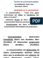 Chapitre I La Fonction de Consommation G