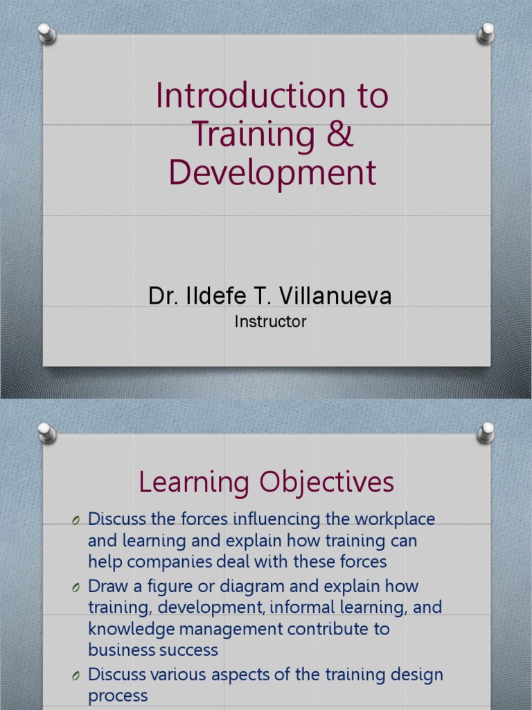 Chapter 1 | PDF | Learning | Talent Management