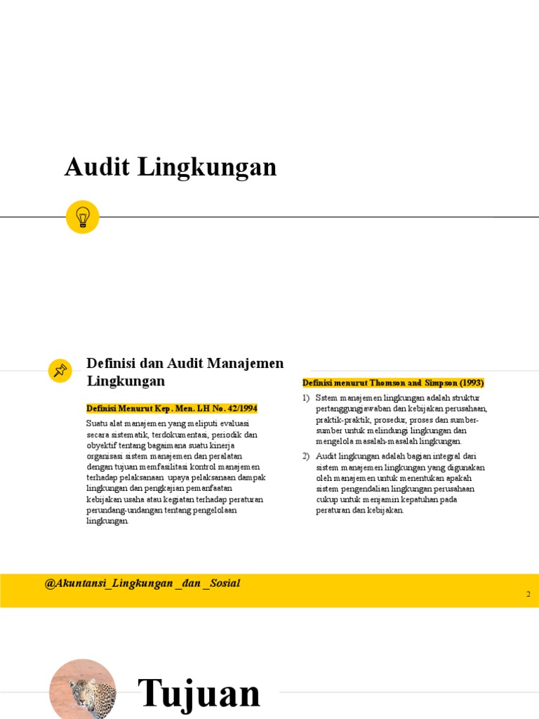 Proses audit lingkungan yang transparan dan independen