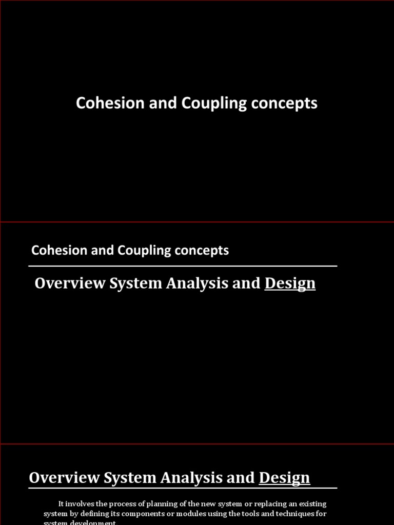 Cohesion and Coupling Concepts Learning PDF Software