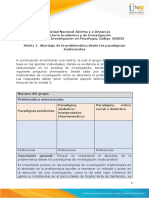 Matriz 1 - Abordaje de La Problemática Desde Los Paradigmas Tradicionales