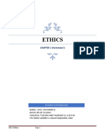 Ethics Chapter 1 Worksheet