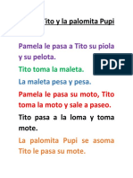 Maite, Tito y La Palomita Pupi: Pamela Le Pasa A Tito Su Piola y Su Pelota