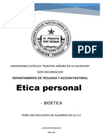 Etica Personal Bioetica PDF