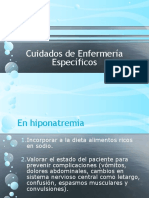 Cuidados de Enfermería Específicos Medio Interno