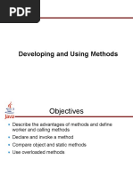 Developing and Using Methods