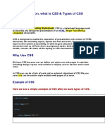 2CSS Introduction - Types