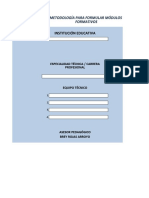 Metodologia Formular Modulos