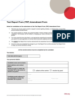 Test Report From (TRF) Amendment Form