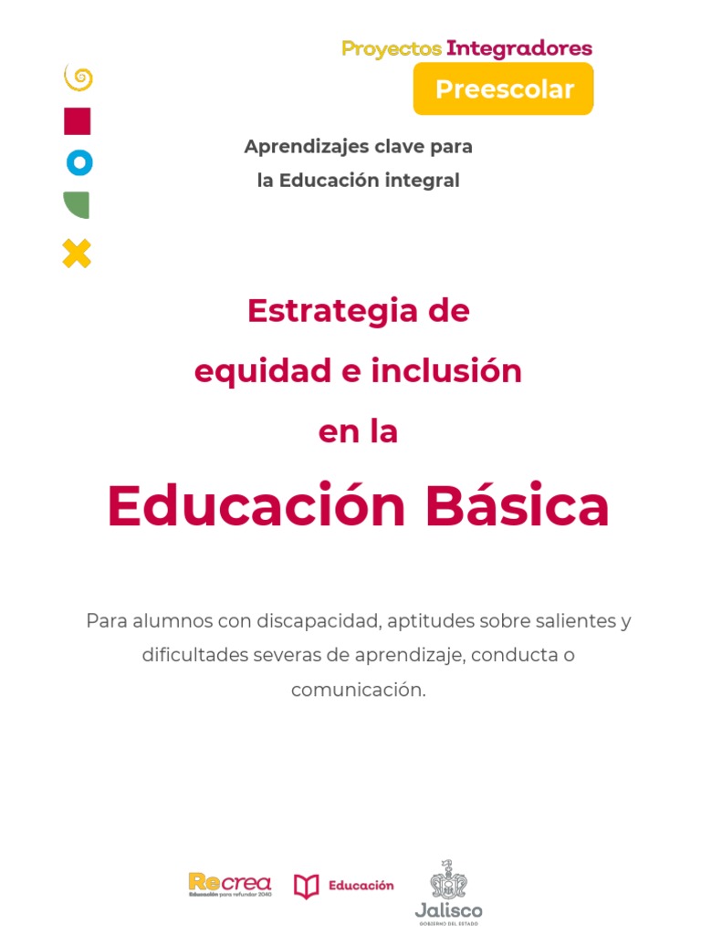 Estrategia de Equidad e Inclusión en La Educación Básica PDF | PDF