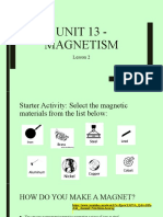 UNIT 13 - Magnetism: Lesson 2