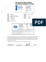 CRRC Notification of Product Rating - 003028