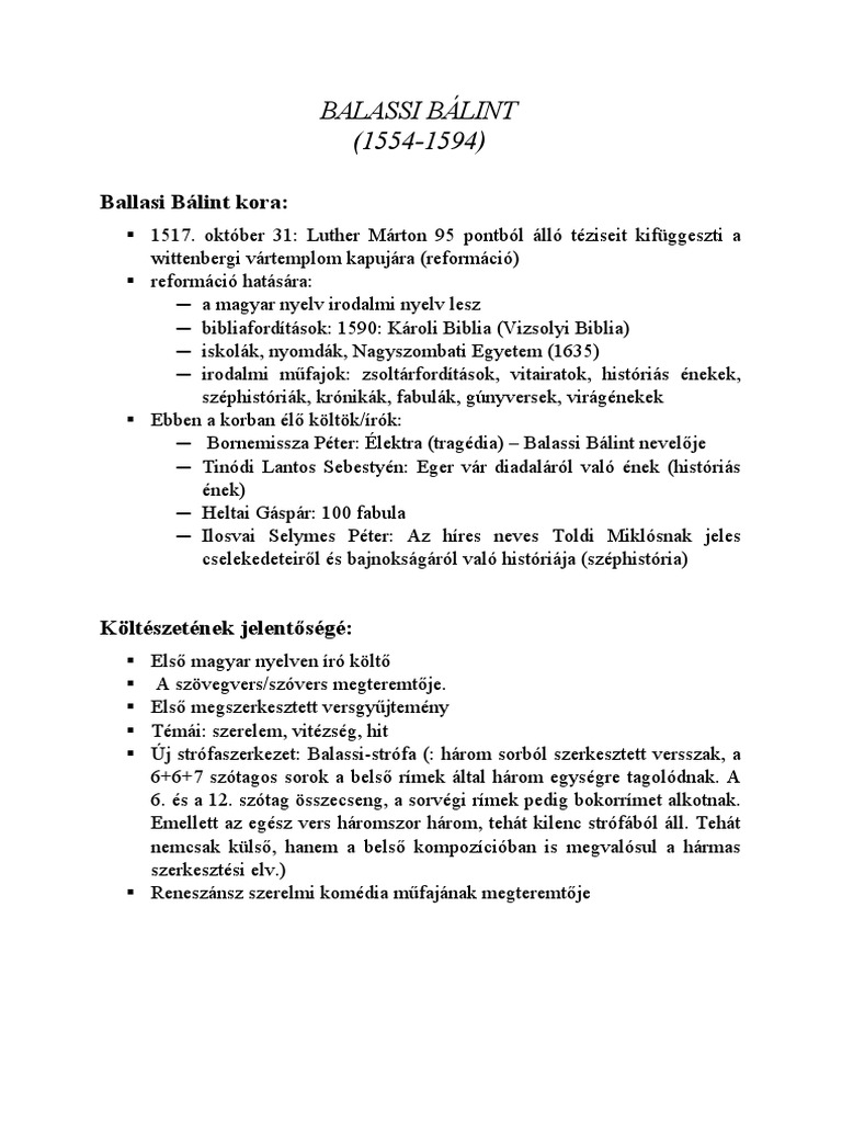 Balassi Bálint PDF