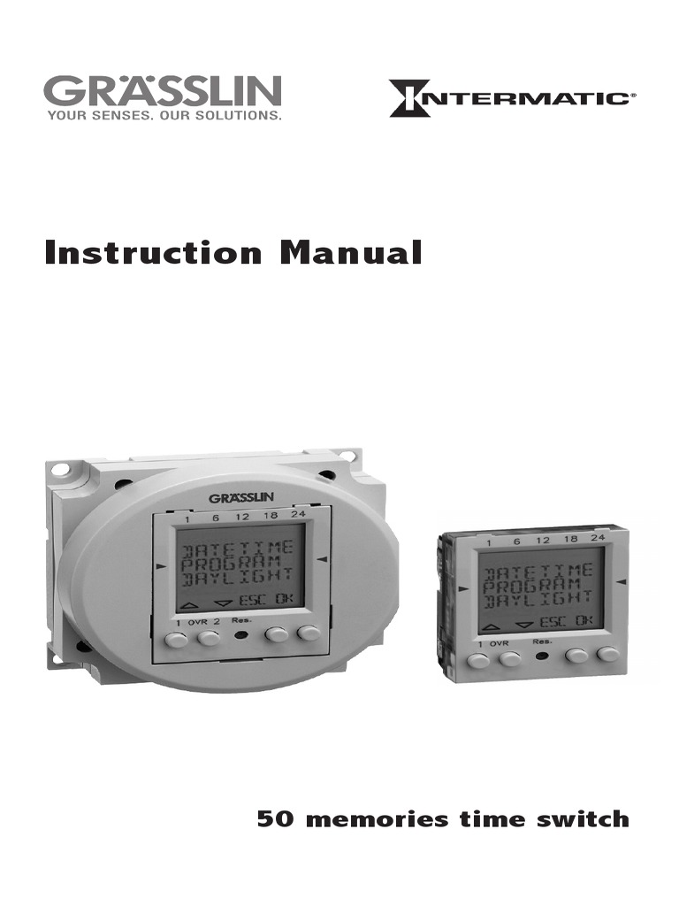 Timer Instructions Intermatic Grasslin FM1D50 PDF Implied Warranty