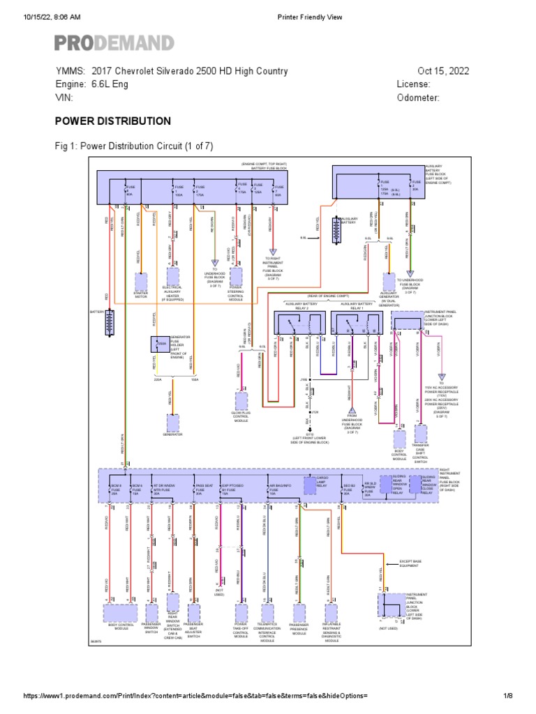 L5P Power Electrical Diagram PDF Rear Wheel Drive Vehicles Industries