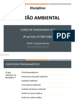 Gestão Ambiental: Disciplina