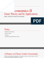 Microeconomics II: Game Theory and Its Applications