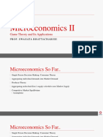 Microeconomics II: Game Theory and Its Applications