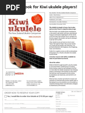 At Last A Book For Kiwi Ukulele Players String Instruments
