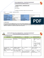 Informe Técnico Pedagógico 2022 Faustino Maldonado