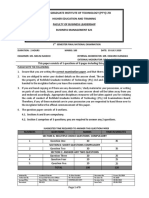 BM 621 - June Exam Paper