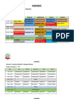 Horario Primaria 1 y 2