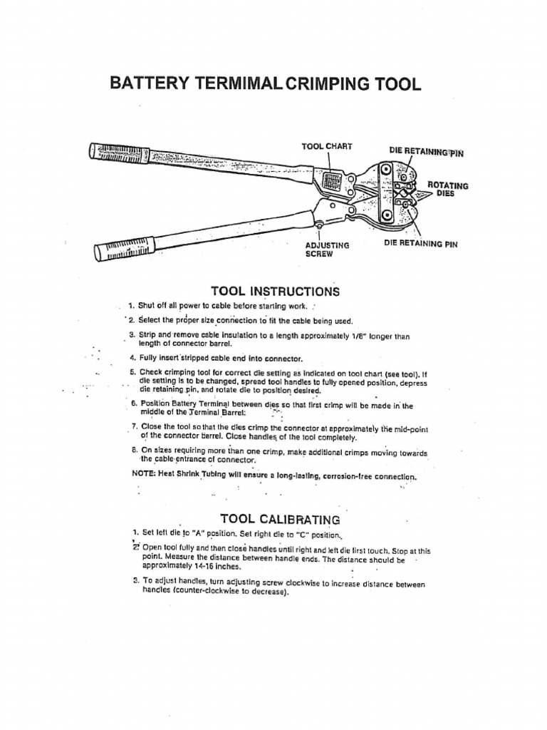 Crimp Tool Manual | PDF