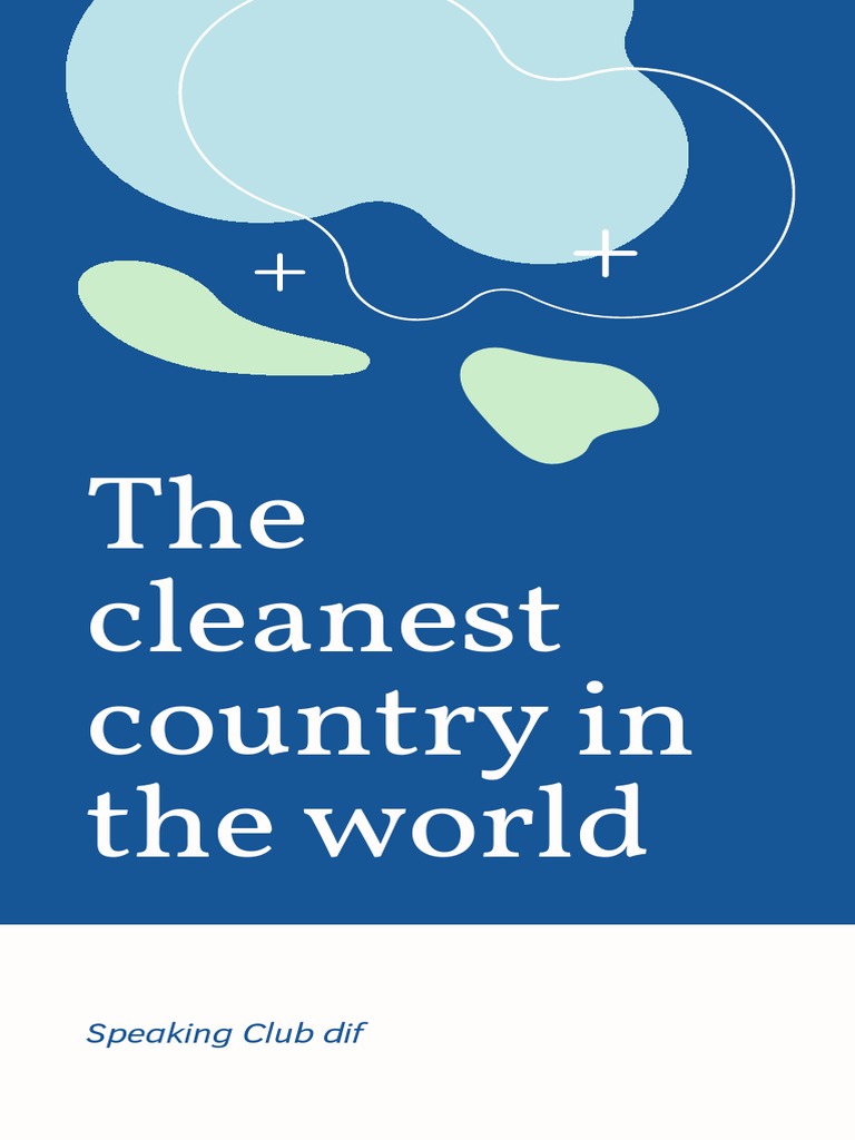 The cleanest country in the world pdf