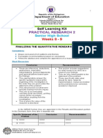 Practical Research 2: Self Learning Kit