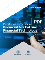 Certificate Program in Financial Market and Financial Technology