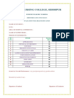 Evaluation Form Health PDF