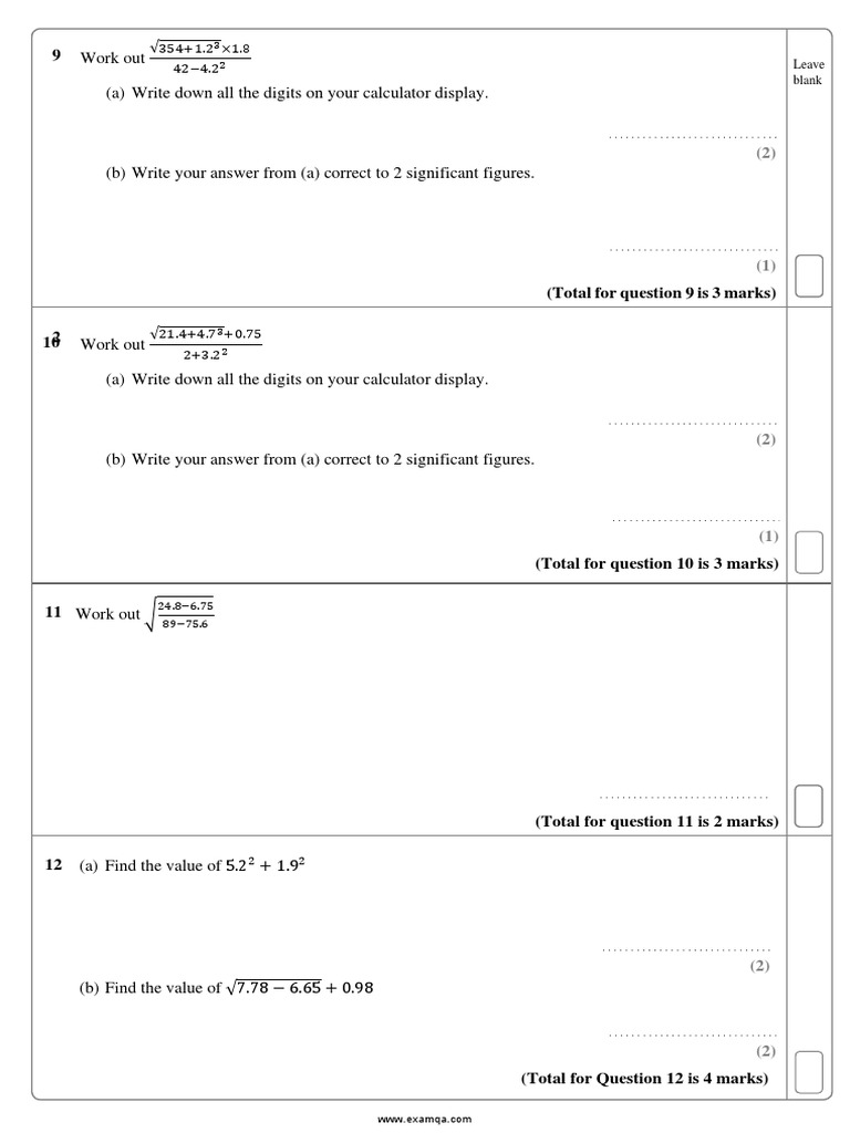 Year 10 Maths Test Paper with Answers | PDF | Triangle | Geometry