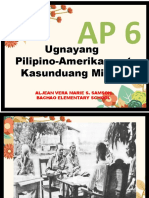 Ugnayang Pilipino-Amerikano at Kasunduang Militar: Aljean Vera Marie S. Samson Bachao Elementary School