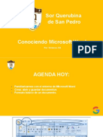 Sor Querubina de San Pedro Conociendo Microsoft Word: Por: Sistemas SQ