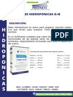 Ficha Tecnica Sales Hidroponia