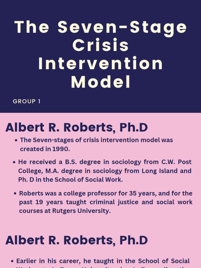 Roberts Model Of Crisis Intervention