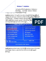 Window 7 Installation Guide