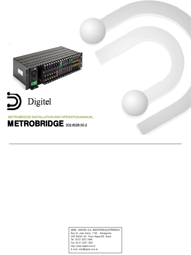 Metrobridge Ing | PDF | Optical Fiber | Command Line Interface
