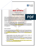 War of Wits Case Study - EV23