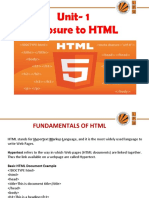 HTML Fundamentals Explained in Detail