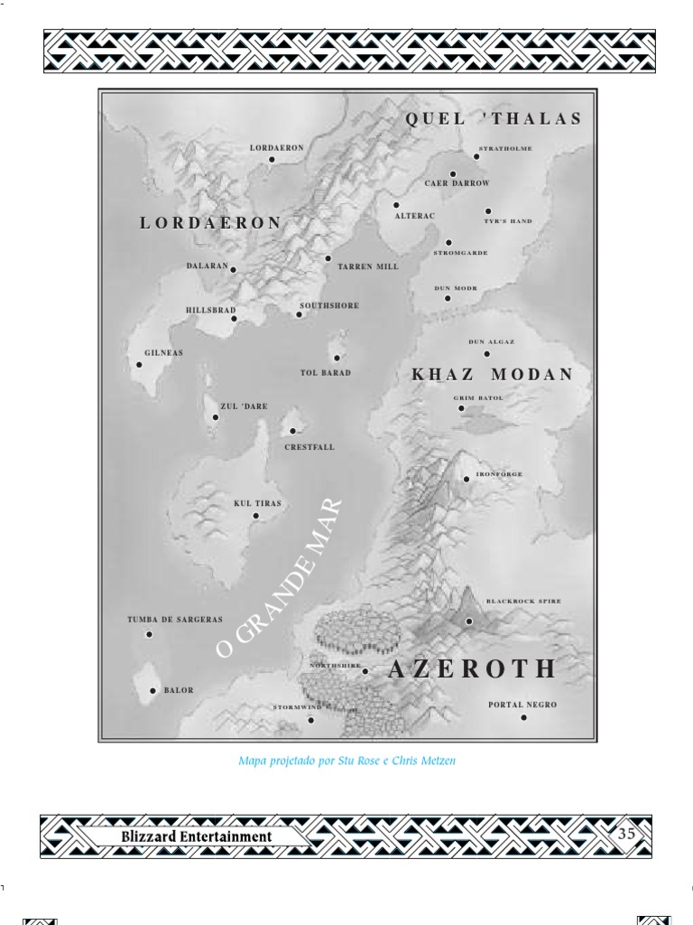 Azeroth RPG Map Overview | PDF