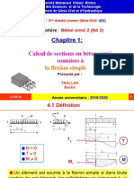 BA I - Chapitre 1 - Calcul de Sections en Béton Armé Soumises À La Flexion Simple