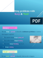 Describing Problems With Keep Need