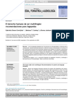 El Derecho Humano A Ser Multilingüe PDF