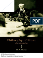 R.A. Sharpe - Philosophy of Music