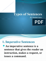 Types of Sentences: BY: Srushti Salve