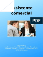 Assistente Comercial Funções