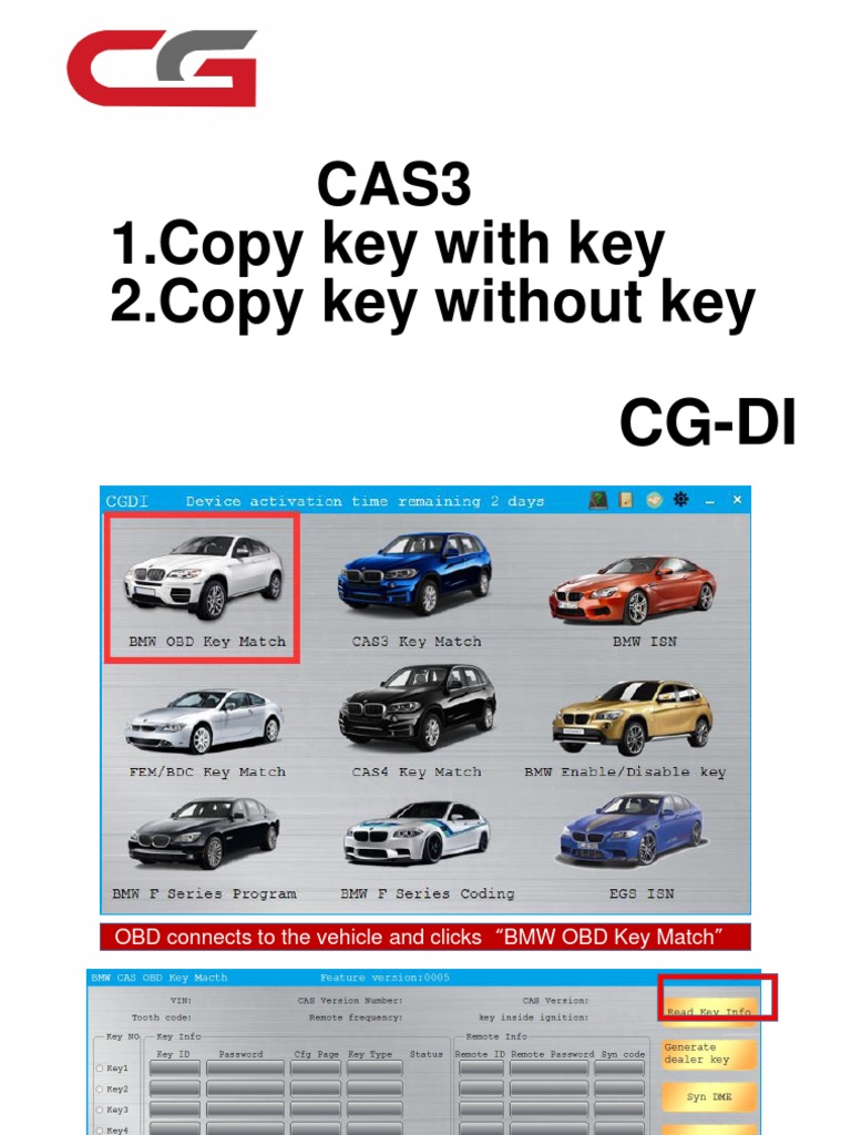 CAS3 Copy Key With Key & Copy Key Without Key EN PDF