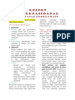 Respon Internasioanal Terhadap Proklamasi PDF